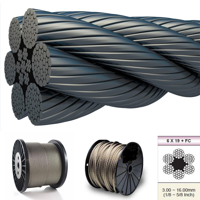 6*19+fcstainless steel wire rope